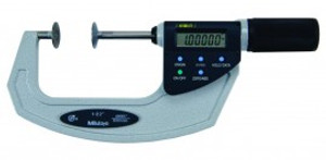 Mitutoyo 369-422-20 Digital Disk Micrometer QuickMike, 1 to 2.2" inch/metric