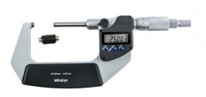 Mitutoyo 406-251-30 Series 406 Digimatic Outside Micrometer with non-rotating spindle, 25 to 50 mm