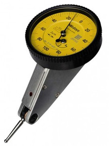 Mitutoyo 513-445-10E Horizontal Dial Test Indicator, Basic Tilted Set, 0.4mm Range