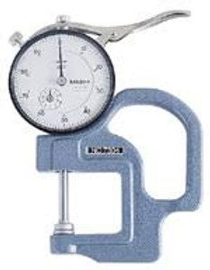 .4" Dia Flat Anvil Mitutoyo 7326S .0001" X .050" Dial Thickness Gage 
