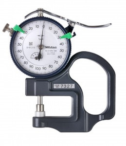 Mitutoyo 7327 Thickness Gauge with Dial, 0 to 1 mm