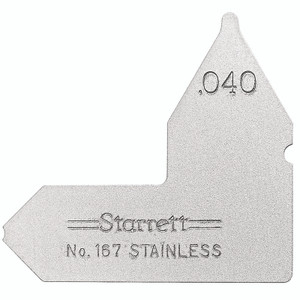 Starrett RADIUS GAGE, .040"