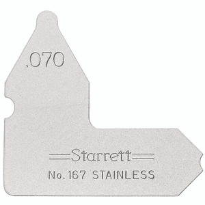 Starrett RADIUS GAGE, .070"