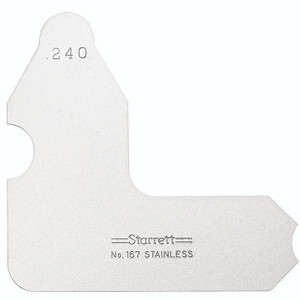 Starrett RADIUS GAGE, .240"