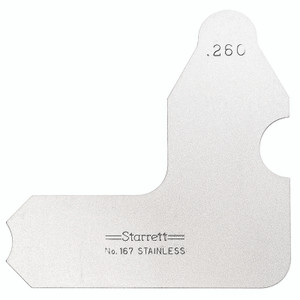Starrett RADIUS GAGE, .260"