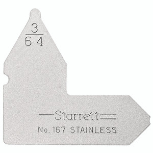 Starrett RADIUS GAGE 3/64"