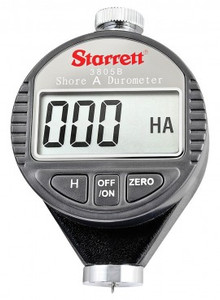 Starrett 3805B Electronic Durometer with LED Display, 0 to 100 HAS, Shore A Scale