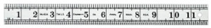 Starrett 414-1 English Pattern Steel General Utility Rule, 12" Length, 1-1/4" Width, 1/16" Thickness