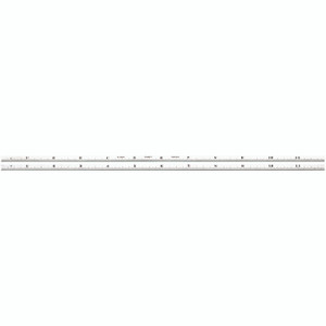 Starrett NARROW STEEL RULE, SPRING-TEMPERED, 12", #10 GRADS