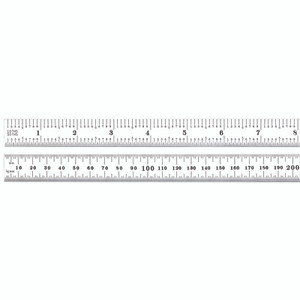 Starrett STEEL RULE, FULL FLEXIBLE, 500mm, #34 GRADS