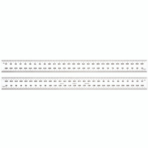 Starrett STEEL RULE, SPRING-TEMPERED, 300mm, #35 GRADS