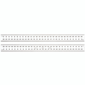 Starrett STEEL RULE, SPRING-TEMPERED, 300mm, #35 GRADS