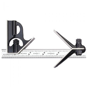 Starrett JUNIOR COMBINATION SQUARE, 6", 16R 33JHC-6-16R