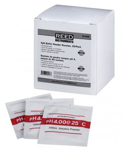 REED R1004 pH 4 Calibration Buffer Pouches, 20-Pack