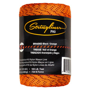 #27 Construction Line  BRAIDED BLACK/ORANGE 320' #27