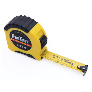 Protape XR Series 3/4" x 16' CSR Brick Spacing Tape; yellow case