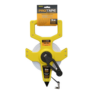 3X Rewind Open Reel Fiberglass blade 3/8" x 100'/30m; 8ths and cm