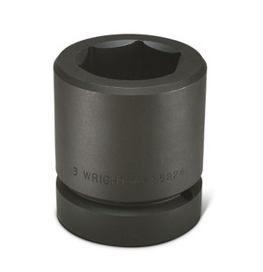 Wright Tool 85838  2-1/2" Drive 6 Point Standard Impact Socket - 4-3/4"