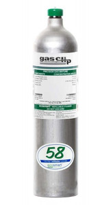 Gas Clip Technologies SGC-H2S-58  Single Gas Clip Single Gas Cylinder 25 ppm H2S/N2 58L