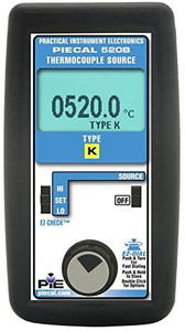 PIE 520B-K Thermocouple source calibrator- single type K. Comes with testleads and NIST cert.