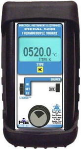 PIE 520B-R Thermocouple source calibrator- single type R. Comes with testleads and NIST cert.