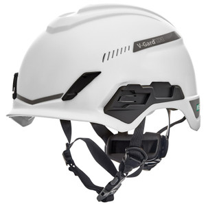 MSA HELMET,V-GARD H1,TRIVENT,FT3PIV,WHITE  10194783