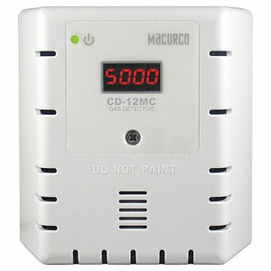 Macurco CD-12MC Gas Detector,  Carbon Dioxide CO2 (Line Voltage) Fixed Gas Detector, Controller Transducer - Manual Calibration