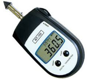 Shimpo MT-100  LCD Display, Contact Pocket Tachometer, 6" Circumference Measuring Wheel