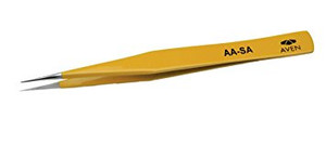 Aven 18013EZ E-Z Pik Precision Style AA Tweezer, Stainless Steel, 5" Length