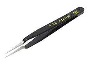 Aven 18043ARS 1-SA Style Artis Tweezer, Black with Yellow Print