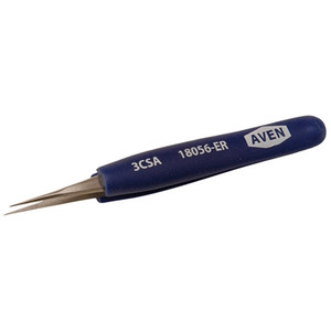 Aven 18056-ER Pattern 3C Comfort Grip Precision Tweezer, Stainless Steel, 4-1...