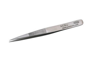 Aven 18062USA Pattern 5 Tapered Ultra Fine Precision Tweezer, Stainless Steel...