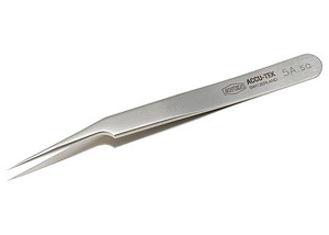 Aven 18065ACU Pattern 5A Angled Ultra Fine Precision Tweezer, Stainless Steel...