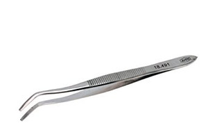 Aven 18487 Spade General Purpose Tweezer, Stainless Steel, 4-1/2" Length