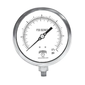Winters 300 SERIES 8.5" 0-1500 PSI/KPA 1/2" BTTM  P3S6218