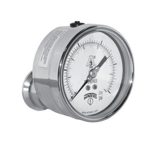 Winters 3A  4" DIAL 2" BK SEAL, 30/0/300 PSI/BAR  PSQ201027B