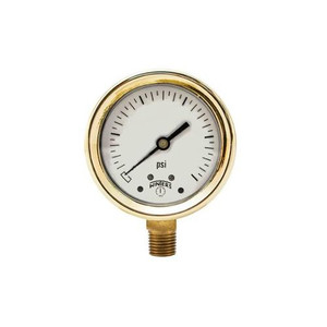 Winters 2.5" FORGED BRASS CASE, 1/4" BOTTOM, 0-400 PSI  PBC817R1