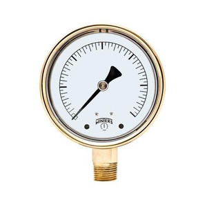 Winters 4" FORGED BRASS CASE, 1/4" BOTTOM, 0-160 PSI ONLY  PBC712R1