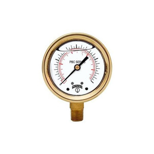 Winters 2.5" BRASS CASE 0/60 PSI/KPA 1/4" BTM  PBC803