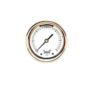 Winters 2.5" BRASS CASE 0/400 PSI/KPA 1/4" BACK  PBC917