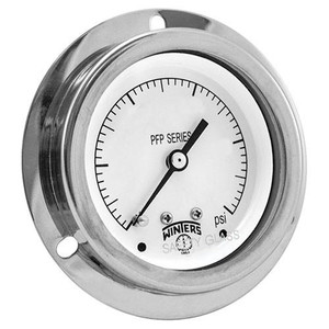 Winters FILLED/SS 2.5" 0-600 PSI, 1/4" NPT LOWER BACK, FF, NO RESTRICTOR  PFP3788R1