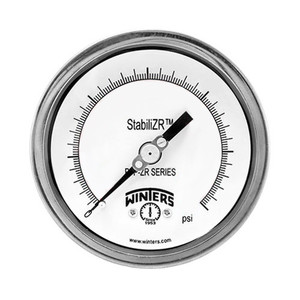 Winters 2.5" DIAL,  SS STABILIZR(tm) PREMIUM, 0-300 PSI,1/4"BACK  PFP927ZRR1