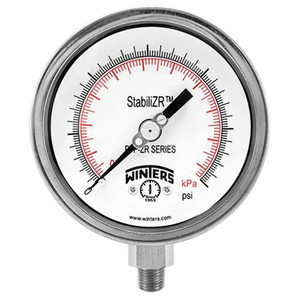 Winters 2.5"DIAL,  SS STABILIZR(tm) PREMIUM, 0-60 PSI/KPA,1/4"BTM  PFP823ZR