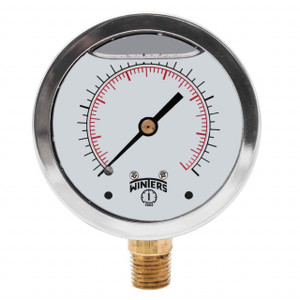 Winters FILLED/BR 1.5" X 1/8" NPT BTM 0/1500 PSI/KPA  PFQ1110