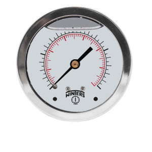 Winters FILLED/BR 1.5" X 1/8" NPT BACK 0/100 PSI/KPA  PFQ1124