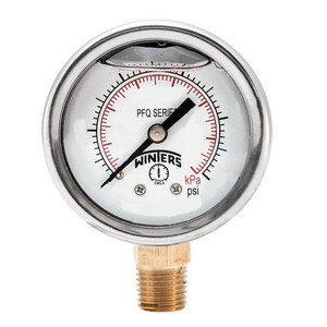 Winters QUALITY FILLED 2" x 1/4" NPT BTM 0/60 PSI/KPA  PFQ2266
