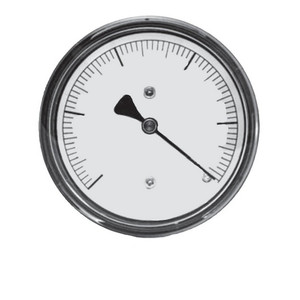 Winters LOW PRESSURE 4" 0-5 PSI/KPA 1/4" BR BACK  PLP4234