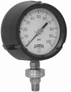 Winters LOW PRESSURE 6" 0-100" H20/OZ 1/4 SS BCK  PLP4363