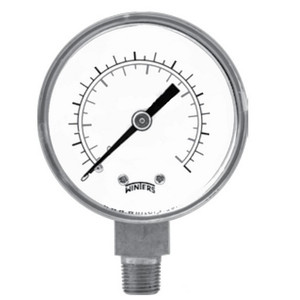 Winters REGULATOR GAUGE 2"x1/4" NPT BTM 30/0/15 PSI/KPA  PRL017