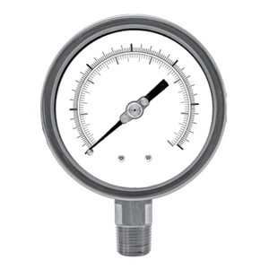 Winters SS 4" SAFETY 0/300 PSI/KPA 1/2" BTM  PSC4884